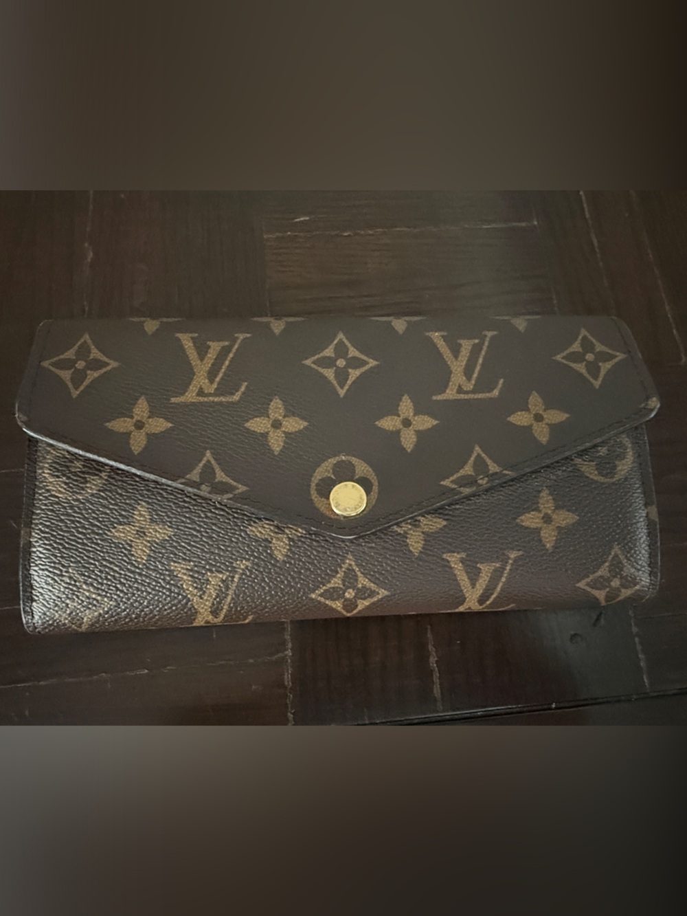 Louis Vuitton Monogram Envelope Wallet - Brown & Gold